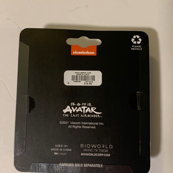 Nickelodeon Aang Avatar The Last Airbender Earbud Case Cover New - Picture 2 of 2